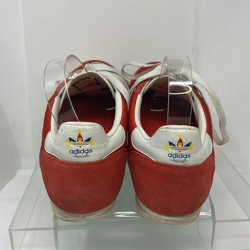 Men’s Adidas Sz 9 Red White SL 76 Munich 72 Rare 2008 Samba Athletic Track Shoes